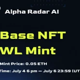 Alpha Radar on Base - Numbody: Mint Presale