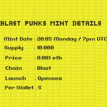 Blast Punks: Mint Presale
