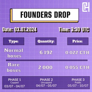 Couch Heroes Founders’ Boxes: Mint Public Sale