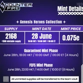 Counter Fire Genesis Heroes: Mint Öffentlicher Verkauf