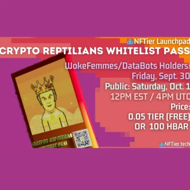 Crypto Reptilians Whitelist Pass: Mint Public Sale