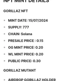 Gorillaz: Mint Public Sale