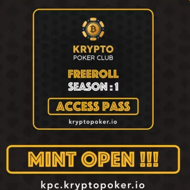KryptoPoker.io Freeroll Season 1: Pré-venda de Mint