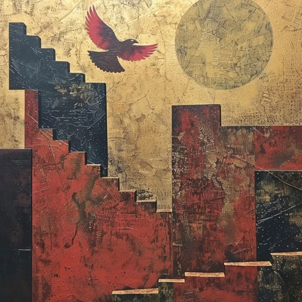 ARTI The red moon and the crow