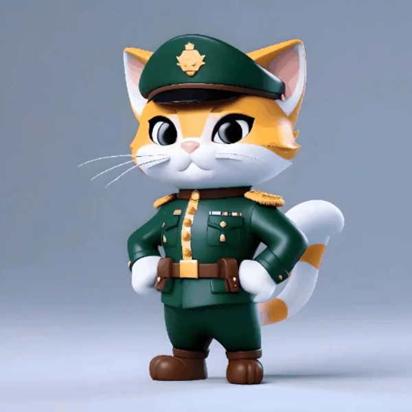 Cute animal soldiers