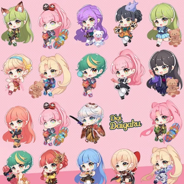 DigiDaigaku Genesis Chibis