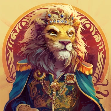 Majestic King Lion