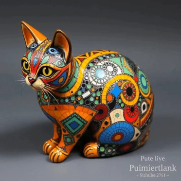 Mosaic cat